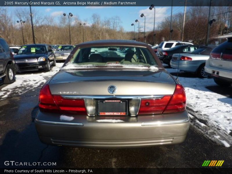 Arizona Beige Metallic / Medium Parchment 2005 Mercury Grand Marquis GS