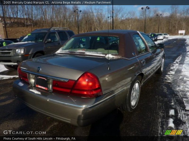 Arizona Beige Metallic / Medium Parchment 2005 Mercury Grand Marquis GS