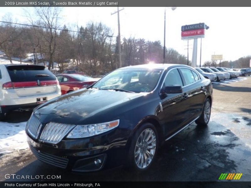 Tuxedo Black Metallic / Light Camel 2009 Lincoln MKS Sedan
