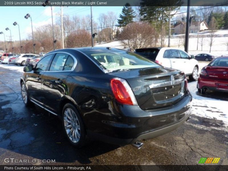 Tuxedo Black Metallic / Light Camel 2009 Lincoln MKS Sedan