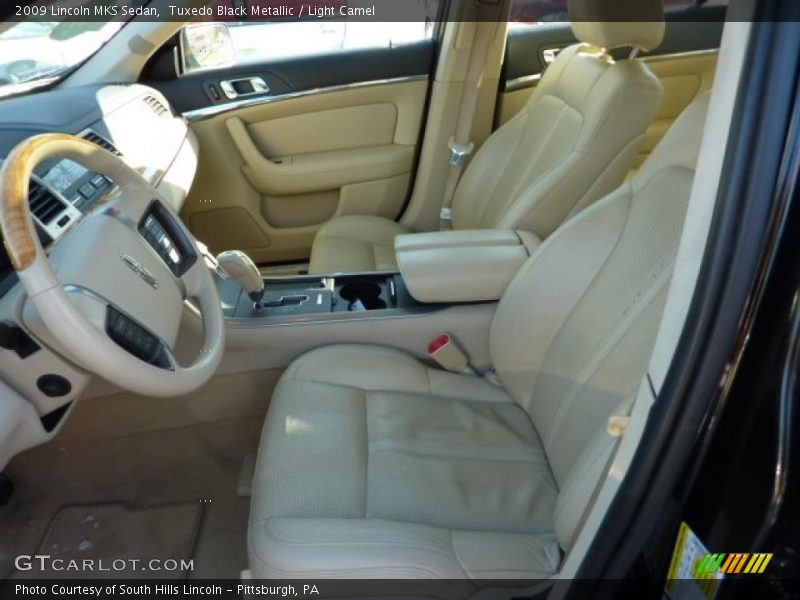 Tuxedo Black Metallic / Light Camel 2009 Lincoln MKS Sedan