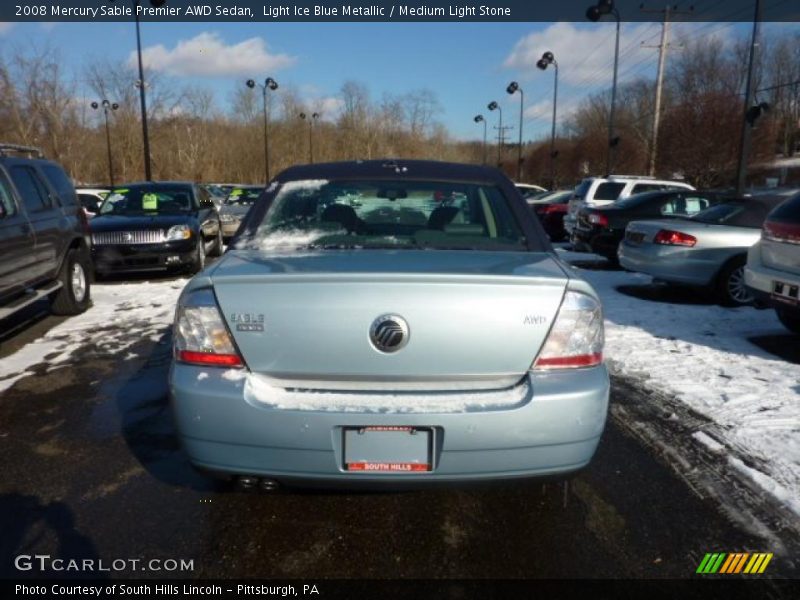 Light Ice Blue Metallic / Medium Light Stone 2008 Mercury Sable Premier AWD Sedan