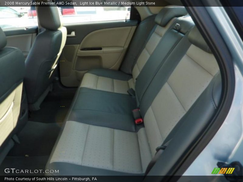 Light Ice Blue Metallic / Medium Light Stone 2008 Mercury Sable Premier AWD Sedan
