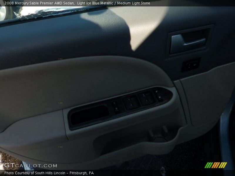 Light Ice Blue Metallic / Medium Light Stone 2008 Mercury Sable Premier AWD Sedan