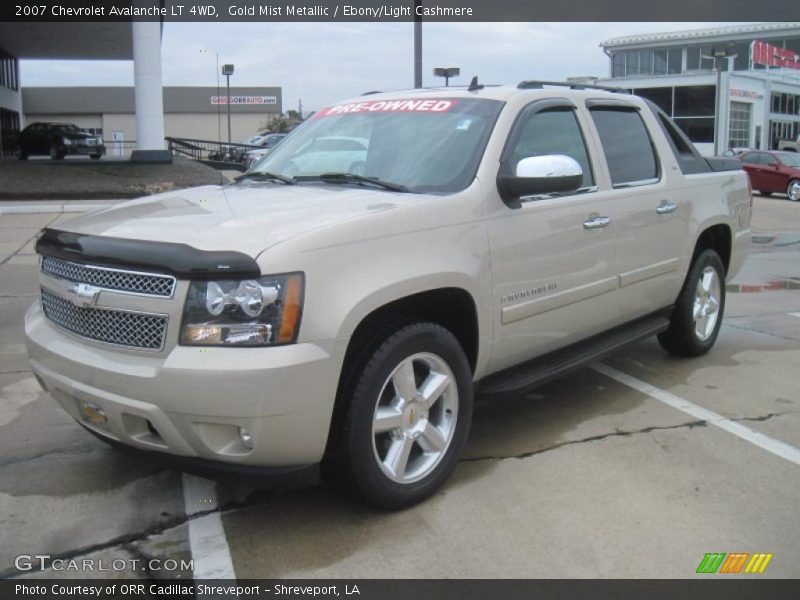 Gold Mist Metallic / Ebony/Light Cashmere 2007 Chevrolet Avalanche LT 4WD