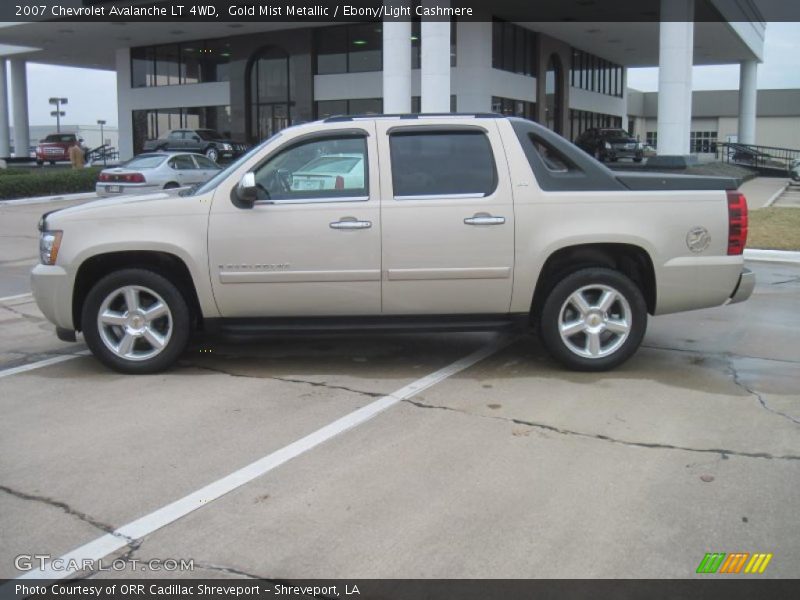 Gold Mist Metallic / Ebony/Light Cashmere 2007 Chevrolet Avalanche LT 4WD