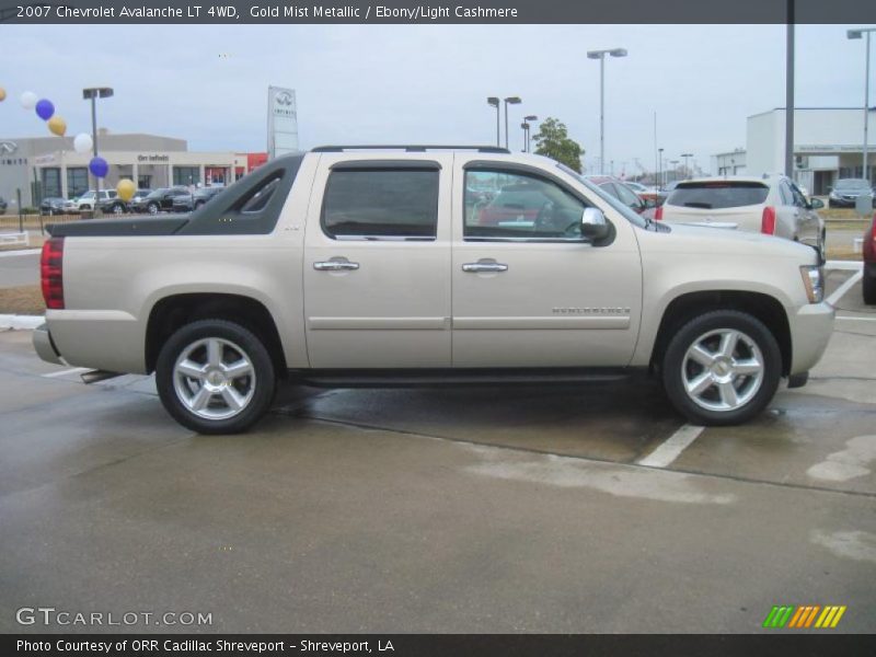 Gold Mist Metallic / Ebony/Light Cashmere 2007 Chevrolet Avalanche LT 4WD