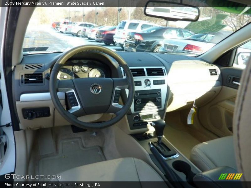 White Suede / Camel 2008 Mercury Milan V6 Premier
