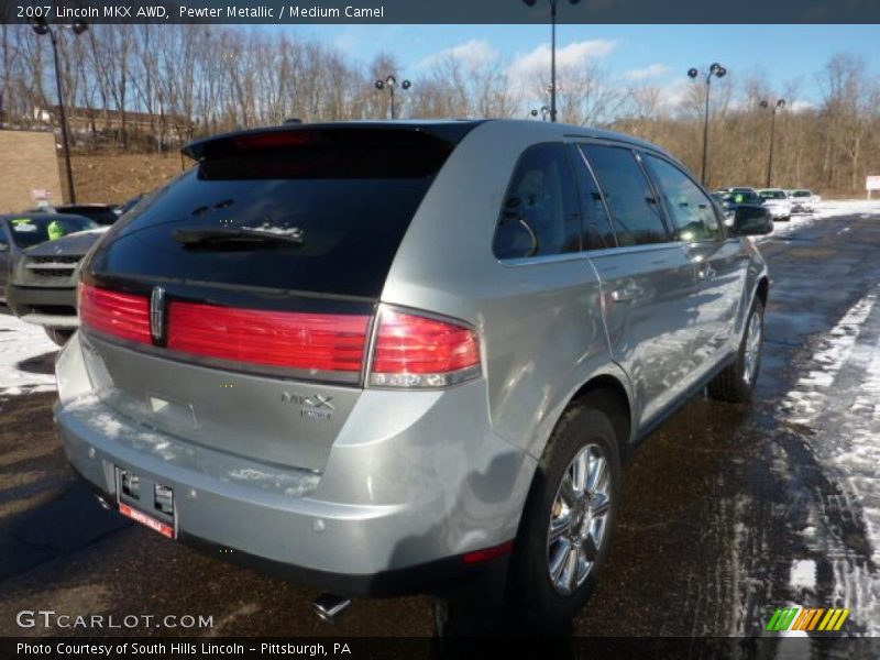 Pewter Metallic / Medium Camel 2007 Lincoln MKX AWD