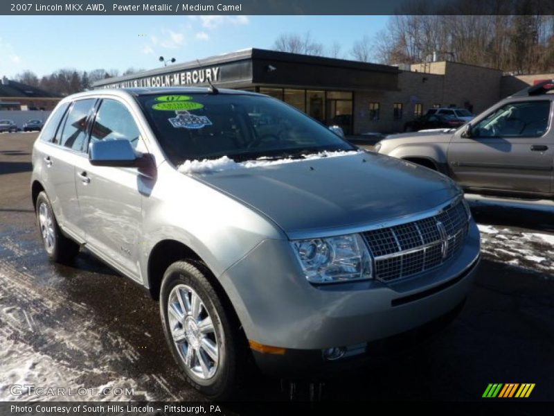 Pewter Metallic / Medium Camel 2007 Lincoln MKX AWD