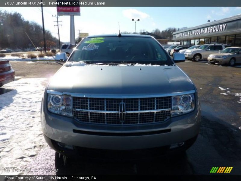 Pewter Metallic / Medium Camel 2007 Lincoln MKX AWD