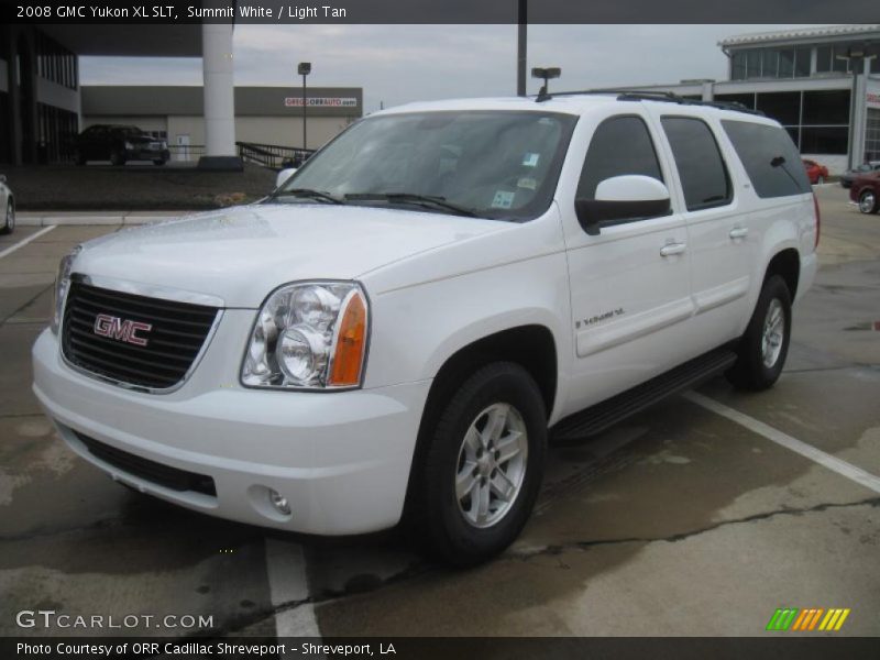 Summit White / Light Tan 2008 GMC Yukon XL SLT