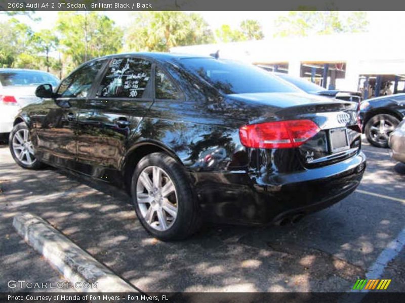 Brilliant Black / Black 2009 Audi A4 2.0T Sedan