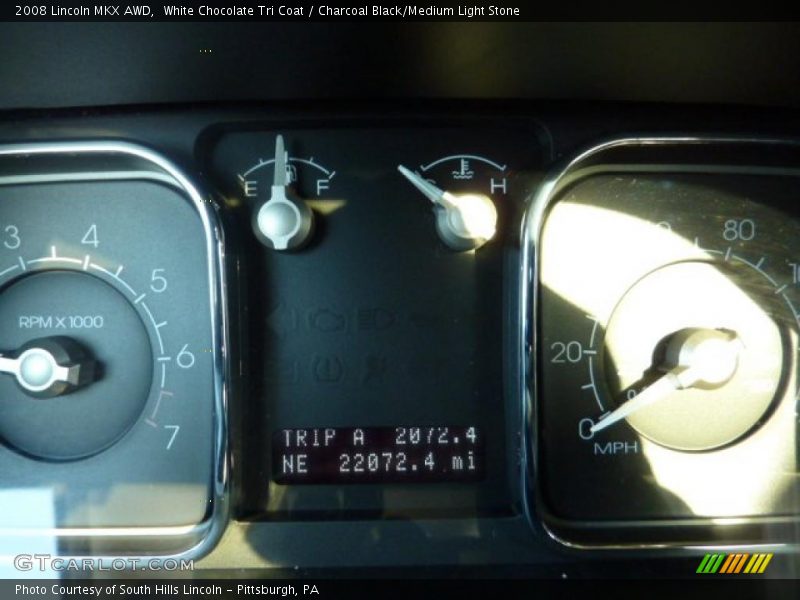 White Chocolate Tri Coat / Charcoal Black/Medium Light Stone 2008 Lincoln MKX AWD