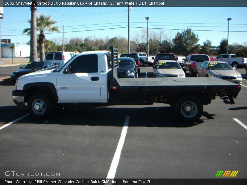 Summit White / Dark Charcoal 2003 Chevrolet Silverado 3500 Regular Cab 4x4 Chassis