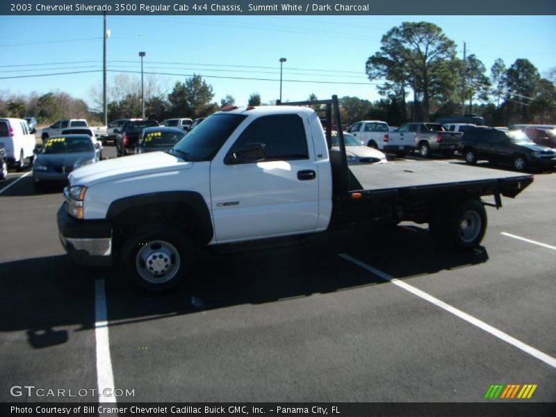 Summit White / Dark Charcoal 2003 Chevrolet Silverado 3500 Regular Cab 4x4 Chassis