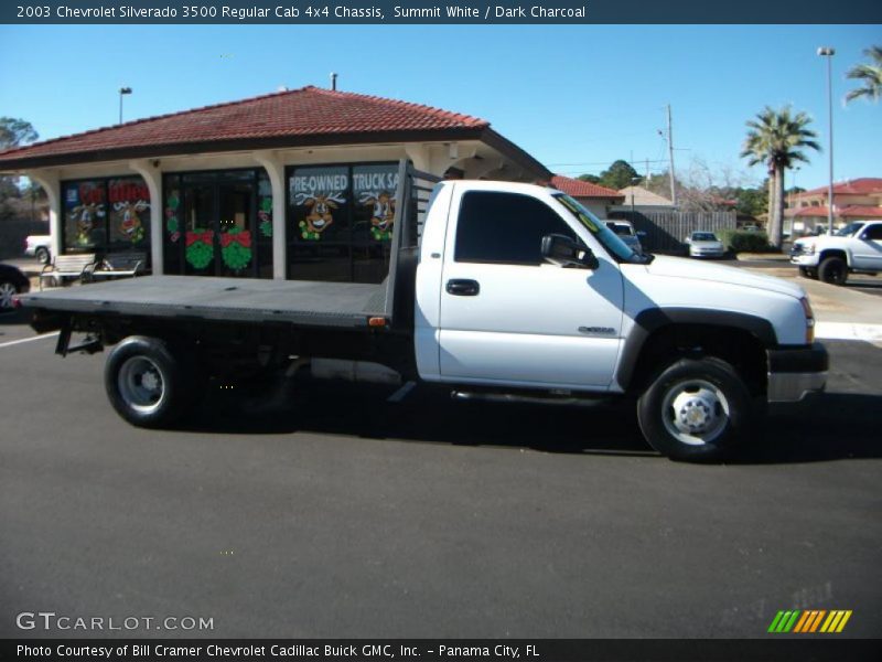 Summit White / Dark Charcoal 2003 Chevrolet Silverado 3500 Regular Cab 4x4 Chassis