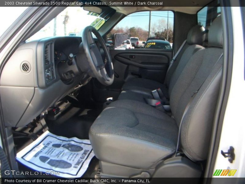 Summit White / Dark Charcoal 2003 Chevrolet Silverado 3500 Regular Cab 4x4 Chassis