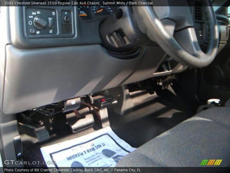 Summit White / Dark Charcoal 2003 Chevrolet Silverado 3500 Regular Cab 4x4 Chassis