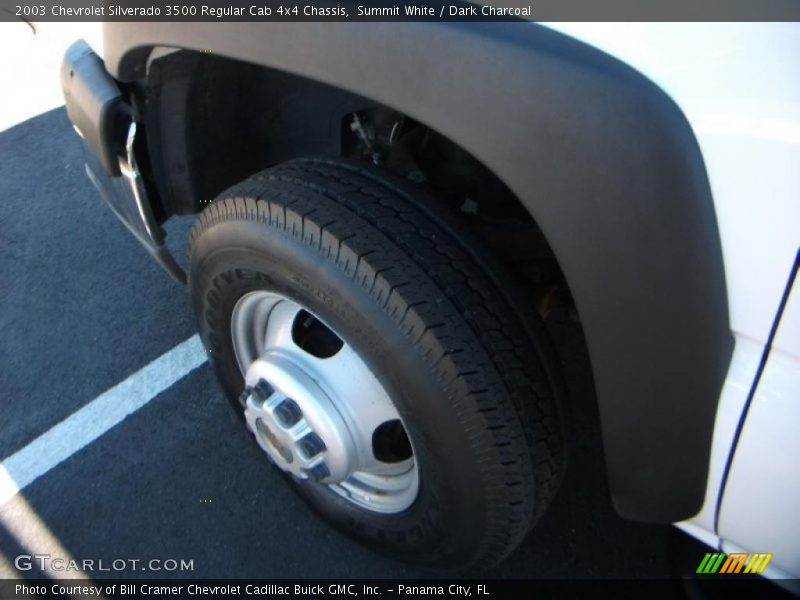 Summit White / Dark Charcoal 2003 Chevrolet Silverado 3500 Regular Cab 4x4 Chassis