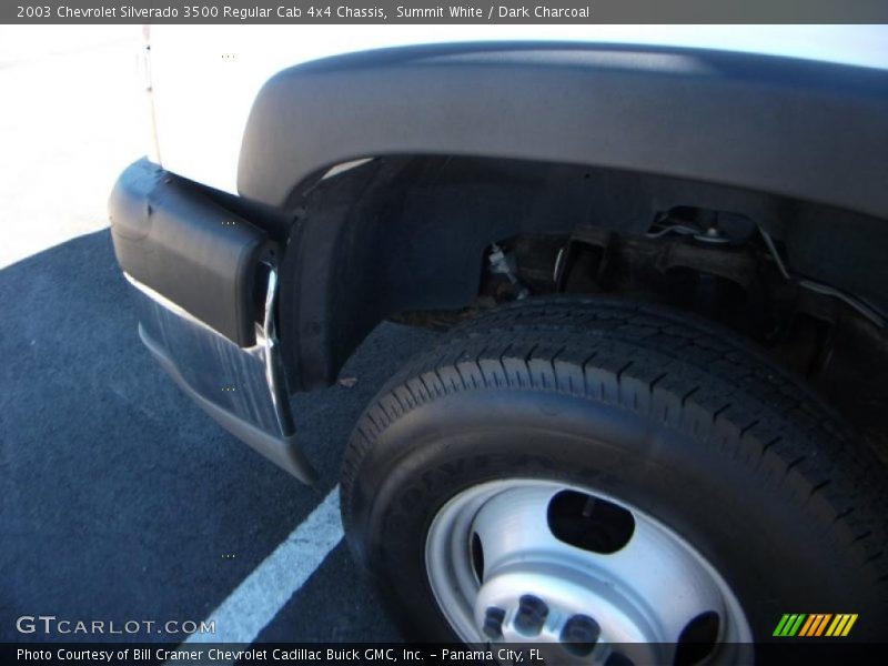 Summit White / Dark Charcoal 2003 Chevrolet Silverado 3500 Regular Cab 4x4 Chassis