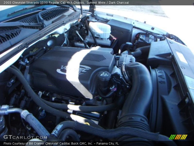 Summit White / Dark Charcoal 2003 Chevrolet Silverado 3500 Regular Cab 4x4 Chassis