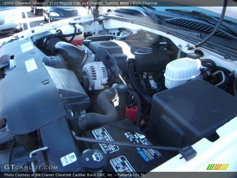Summit White / Dark Charcoal 2003 Chevrolet Silverado 3500 Regular Cab 4x4 Chassis