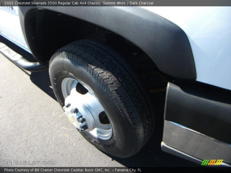 Summit White / Dark Charcoal 2003 Chevrolet Silverado 3500 Regular Cab 4x4 Chassis