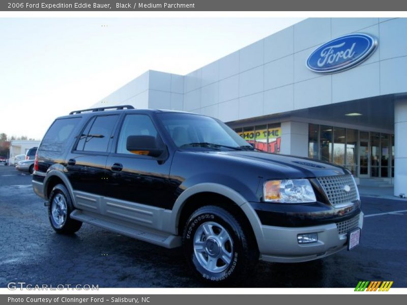 Black / Medium Parchment 2006 Ford Expedition Eddie Bauer