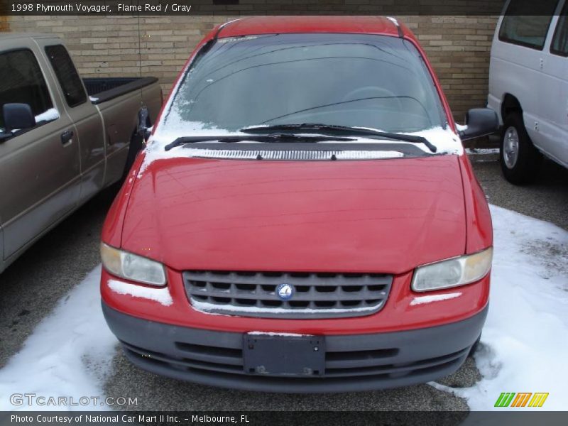 Flame Red / Gray 1998 Plymouth Voyager