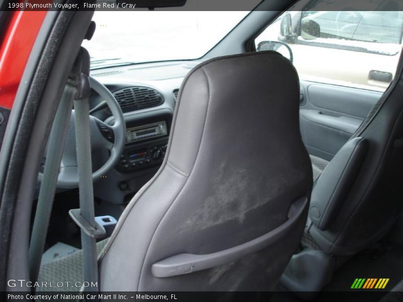 Flame Red / Gray 1998 Plymouth Voyager