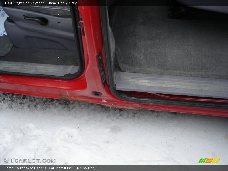 Flame Red / Gray 1998 Plymouth Voyager