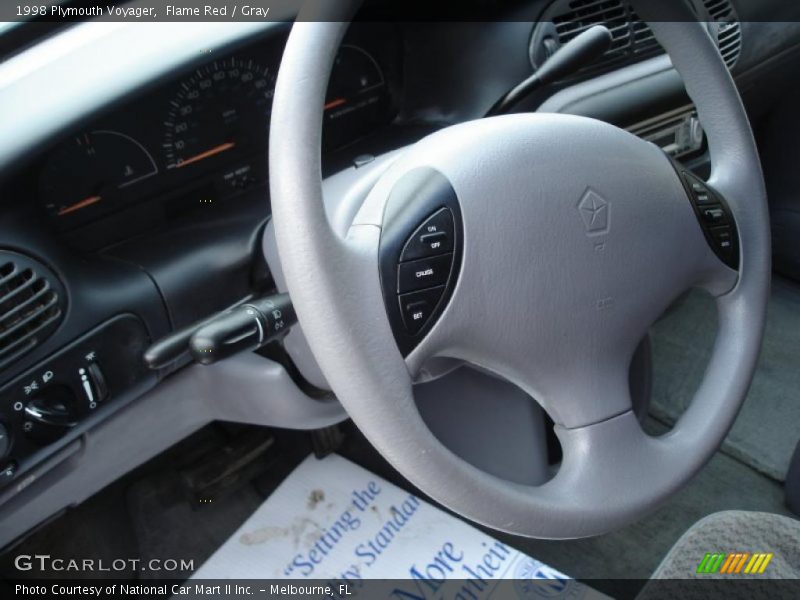Flame Red / Gray 1998 Plymouth Voyager