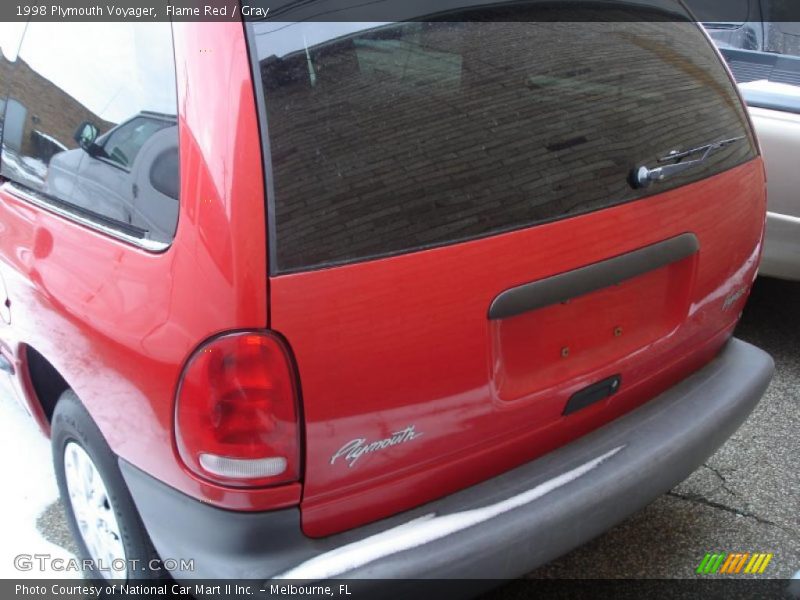 Flame Red / Gray 1998 Plymouth Voyager