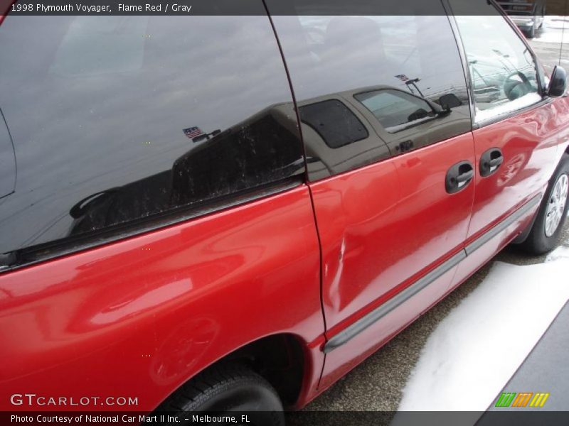 Flame Red / Gray 1998 Plymouth Voyager