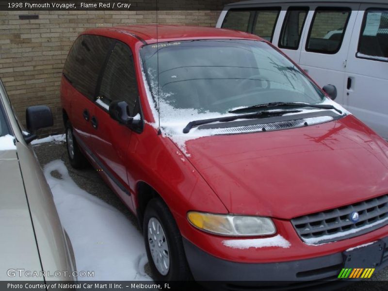 Flame Red / Gray 1998 Plymouth Voyager