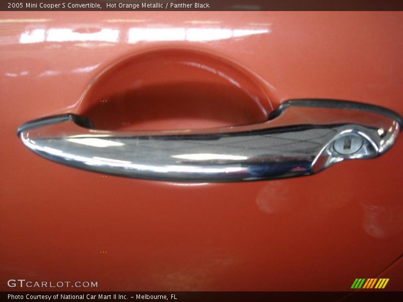 Hot Orange Metallic / Panther Black 2005 Mini Cooper S Convertible