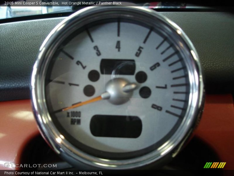 Hot Orange Metallic / Panther Black 2005 Mini Cooper S Convertible