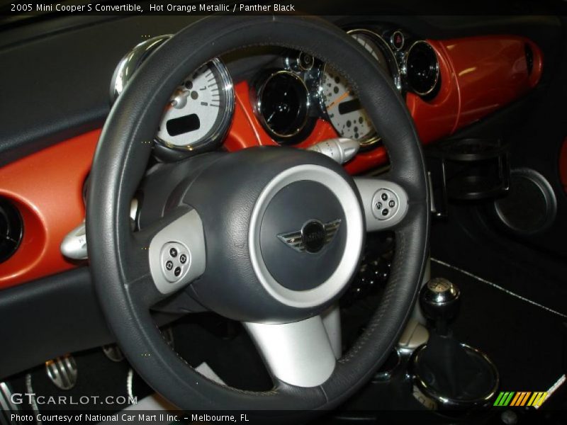 Hot Orange Metallic / Panther Black 2005 Mini Cooper S Convertible