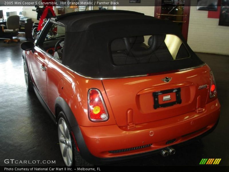 Hot Orange Metallic / Panther Black 2005 Mini Cooper S Convertible