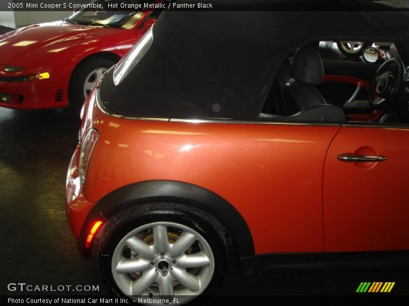 Hot Orange Metallic / Panther Black 2005 Mini Cooper S Convertible