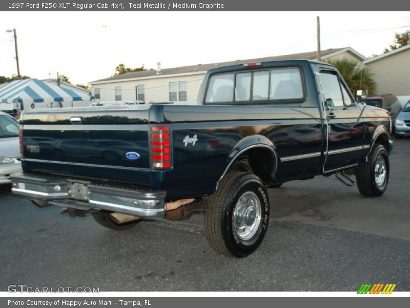 Teal Metallic / Medium Graphite 1997 Ford F250 XLT Regular Cab 4x4