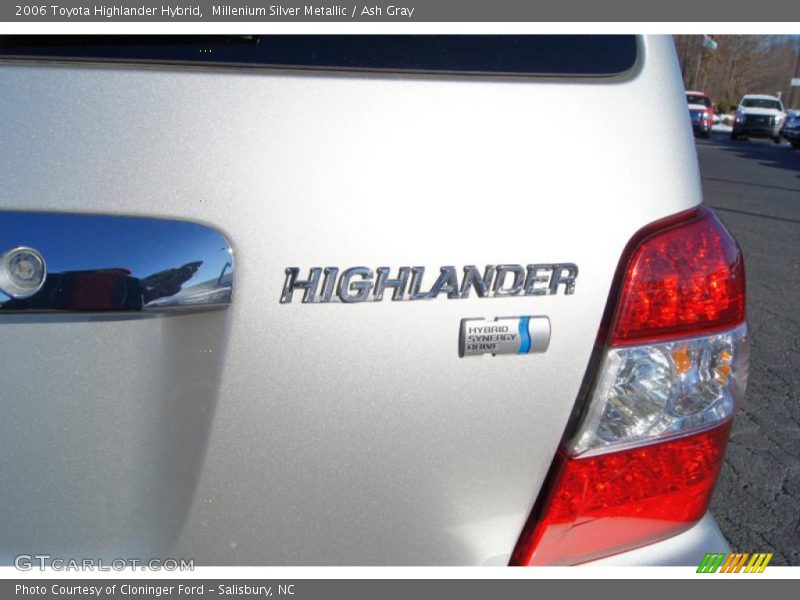 Millenium Silver Metallic / Ash Gray 2006 Toyota Highlander Hybrid