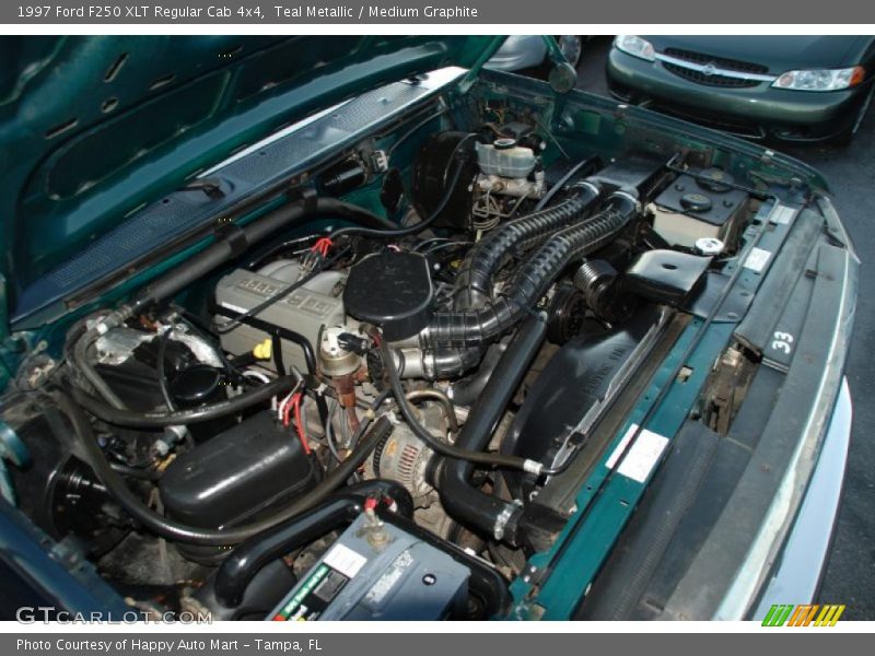 Teal Metallic / Medium Graphite 1997 Ford F250 XLT Regular Cab 4x4
