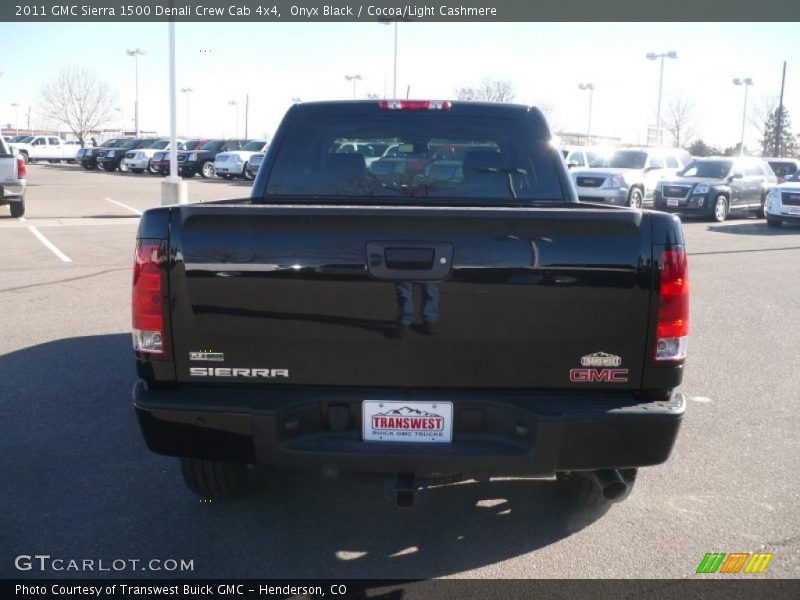 Onyx Black / Cocoa/Light Cashmere 2011 GMC Sierra 1500 Denali Crew Cab 4x4