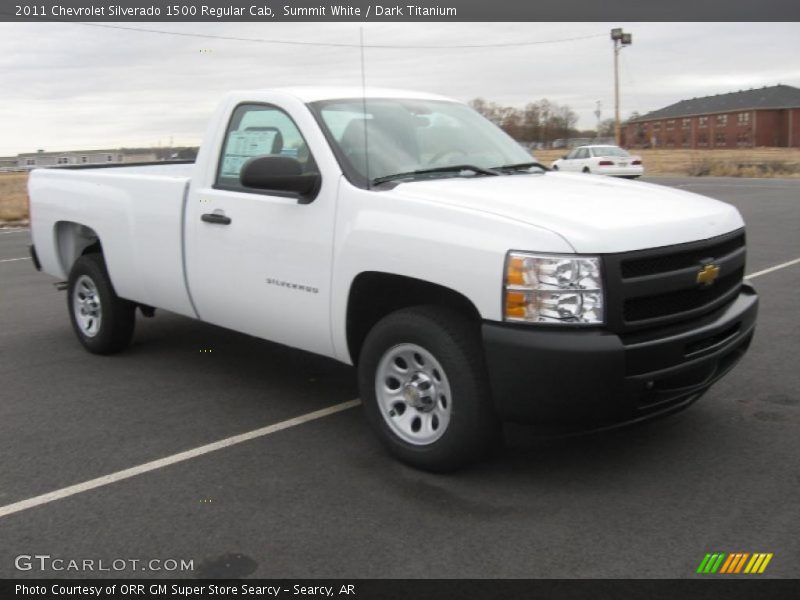 Summit White / Dark Titanium 2011 Chevrolet Silverado 1500 Regular Cab