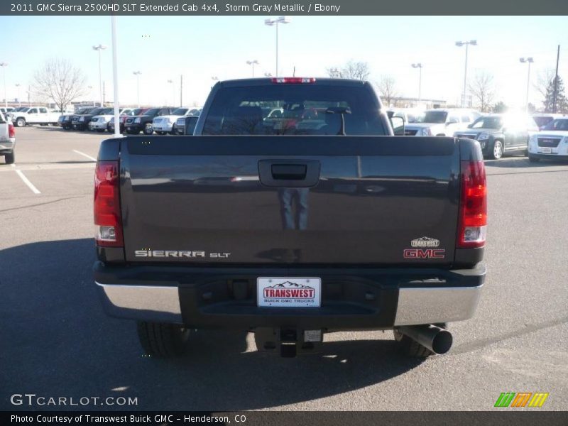 Storm Gray Metallic / Ebony 2011 GMC Sierra 2500HD SLT Extended Cab 4x4