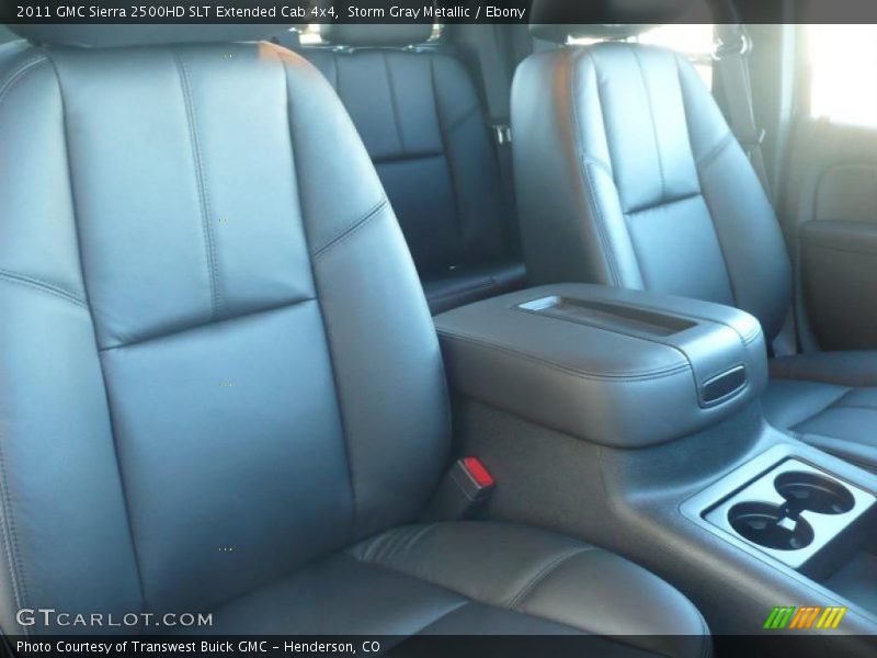 Storm Gray Metallic / Ebony 2011 GMC Sierra 2500HD SLT Extended Cab 4x4