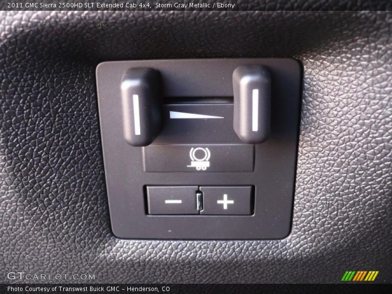 Storm Gray Metallic / Ebony 2011 GMC Sierra 2500HD SLT Extended Cab 4x4
