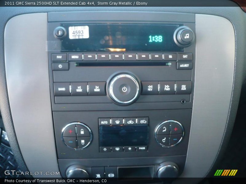 Storm Gray Metallic / Ebony 2011 GMC Sierra 2500HD SLT Extended Cab 4x4